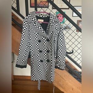 Michael Kors checkered coat